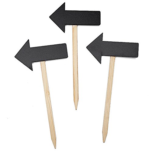 Factory Direct Craft Chalkboard Arrow Sign Picks | 36 Pieces