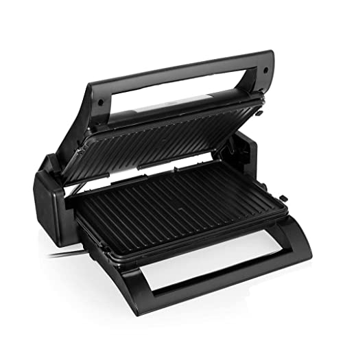 Plancha Grill Princess 112530 - Multifunción 2 en 1 - Placas Reversibles - Termostato Regulable - Bandeja Recoge Grasas - Antiadherente - Tapa Flotante - 1500 W