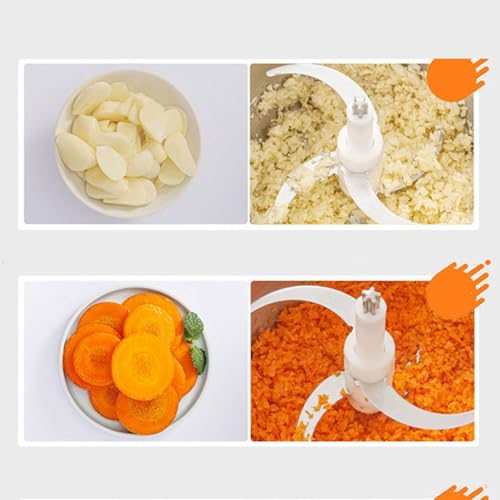 Robot Culinaire électrique en Acier Inoxydable Mélangeur C avec 3 Vitesses pour Hacher Efficacement la Viande et les Légumes 6l 1500W