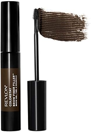 REVLON ColorStay Brow Fibre Filler, Longwearing & Volumizing Waterproof Eyebrow Gel, 305 Dark Brown, 7ml