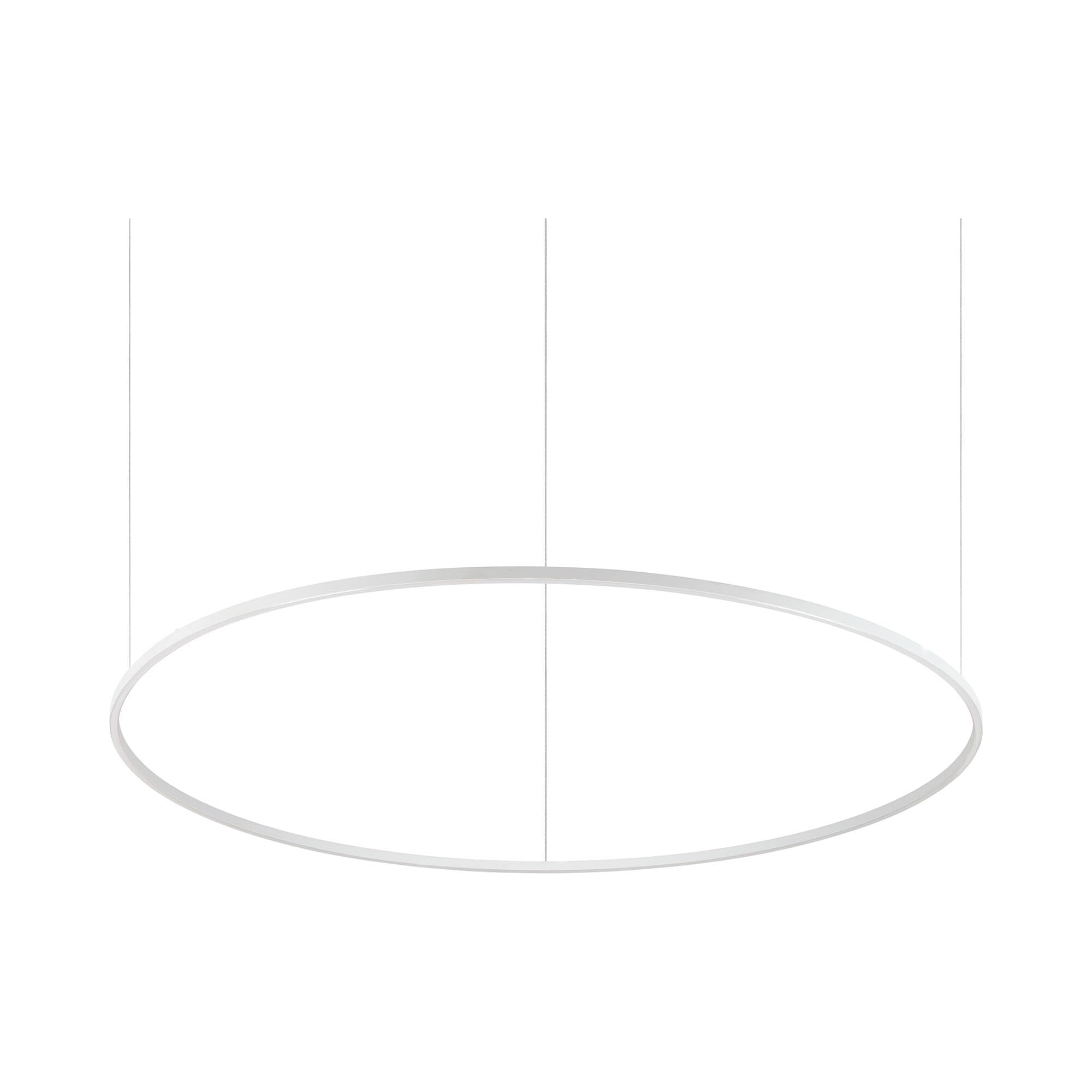 Netlighting Oracle Ring Integrated LED Pendant Ceiling Light - White - 150cm - 3000K