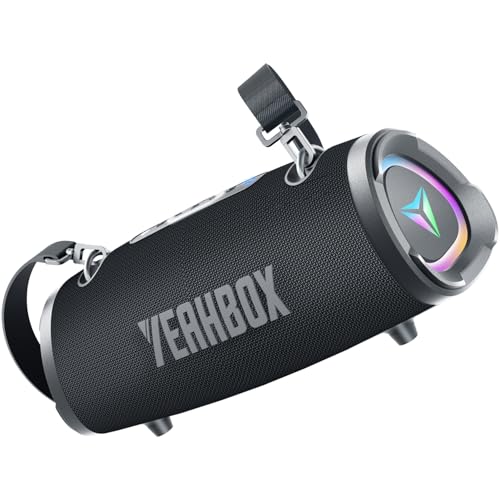 YEAHBOX Sonic Boom Portable Bluetooth Speaker, 100W RMS / 120W Peak Power, Deep Bass Stereo Sound,...