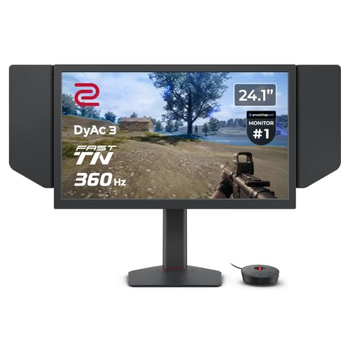 BenQ XQ2566X 24,1' Fast TN 360Hz 2K Monitor Gaming | DyAc 3, 1440p, nuovo filtro colore, app ZOWIE Sync, G-Sensor, palpebra paraluce magnetica, S Switch
