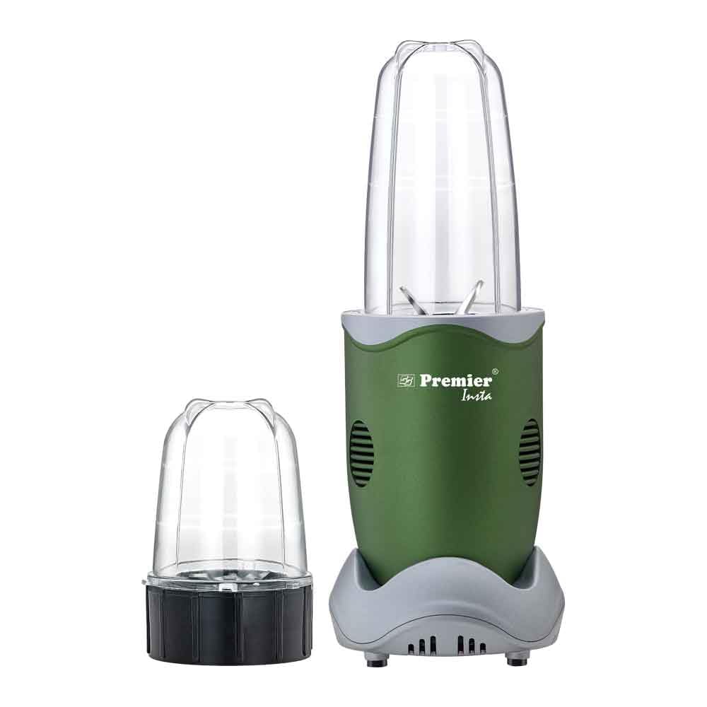 Premier Insta Nutri 400W Electric Blender Green | Juicer, Mixer, Grinder & Smoothie Maker | 2Jars - 500ml Multiuse, 300ml Dry Grind | ABS Body | Lightweight & Easy to Carry | 2 Year Warranty-image-31