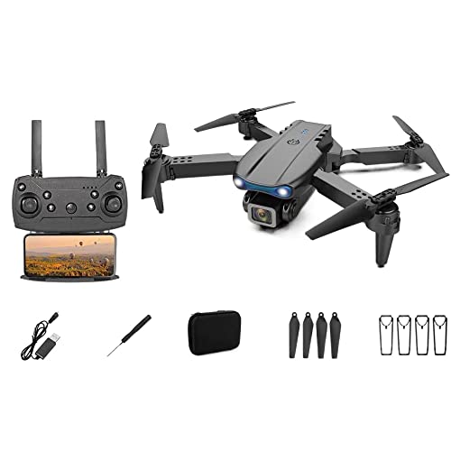 Dron con cámara para Adultos, WiFi 4K HD Cámara FPV Video en Vivo, RC Quadcopter Juguetes para niños Regalos para Principiantes con Smart Hover, Control de teléfono móvil, Evitació
