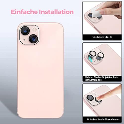 LK for iPhone 13 mini Screen Protector Compatible with iPhone 13 mini 5.4 inch, Tempered Glass for New iPhone 13 mini Protective Film 3 Pack Camera Lens Protector, Case Friendly, 9H Hardness