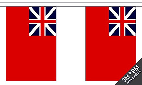 Flagtex Red Ensign Colonial Bunting 9m