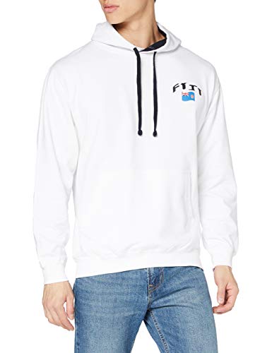 Sweat capuche rugby Fidji mixte chaud et confortable contre le froid
