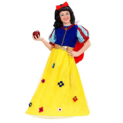 W WIDMANN MILANO Party Fashion - Kinderkostüm Märchenprinzessin, Kleid, Umhang, Gürtel, Königin, Karneval