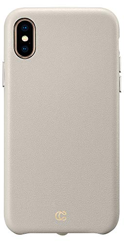 CYRILL Ciel [Leather Collection] Leather Case Designed for iPhone Xs(2018) / iPhone X (2017) - Taupe