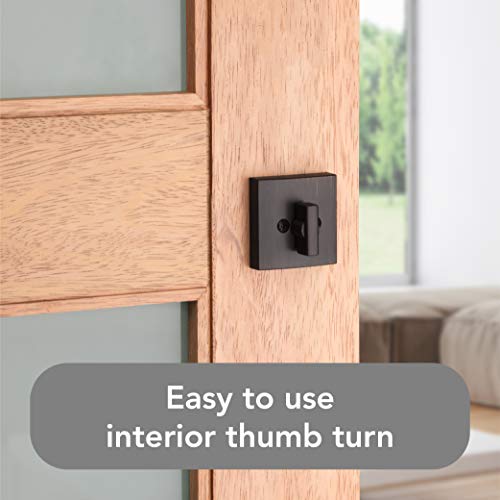 Baldwin Spyglass, Single Cylinder Front Door Deadbolt Featuring Smartkey Re-Key Technology And Microban Protection, In Venetian Bronze #TOP4