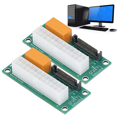 2 Confezioni 24PIN Alimentatore SYNC Starter, SATA Dual PSU Adapter Jumper Alimentatore Multiplo SYNC Starter Card Connettore per BTC Miner - Alimentatore - Immagine 3
