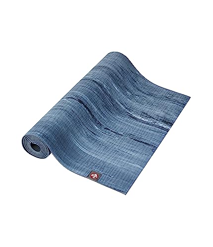 Manduka Eko Lite Yoga Mat - For Women And Men, Lightweight, Durable, Non Slip Grip, 4Mm Thick, 71 Inch, Ebb Marbled Blue #TOP1