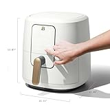 Beautiful 6QT Air Fryer: Versatile Kitchen Appliance for Air Frying, Roasting, Reheating, Dehydrating – Perfect for 5-7 People (White)