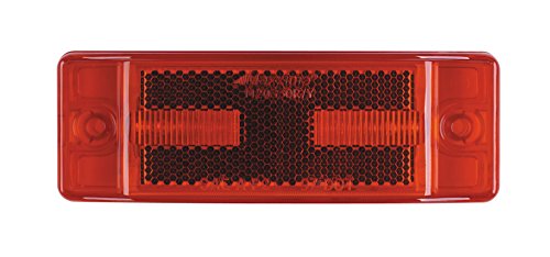 Maxxima M20330R Red 2" x 6" LED Clearance Marker/Auxiliary Turn Signal Light with Reflectorized Lens