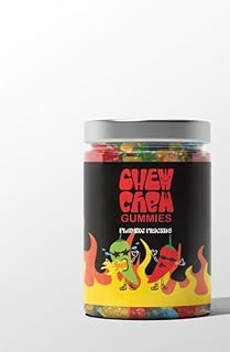 برطمان حلوى مطاطية بنكهة الفاكهة والفلفل الحار من تشو تشو، 250 جرام