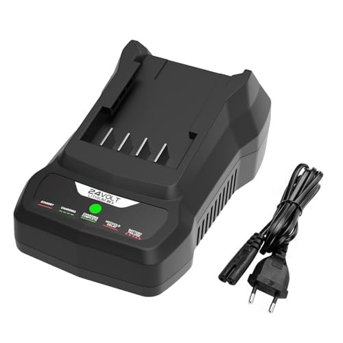 Energup G24C Chargeur de Rechange pour Greenworks Chargeur 24V Compatible avec Greenworks Batterie 24V et Chargeur G24B2 G24B4 G24X2UC2