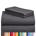 LuxClub 6 PC Sheet Set Bamboo Sheets Deep Pockets 18" Eco Friendly Wrinkle Free Sheets Hypoallergenic Anti-Bacteria Machine Washable Hotel Bedding Silky Soft - Dark Grey King