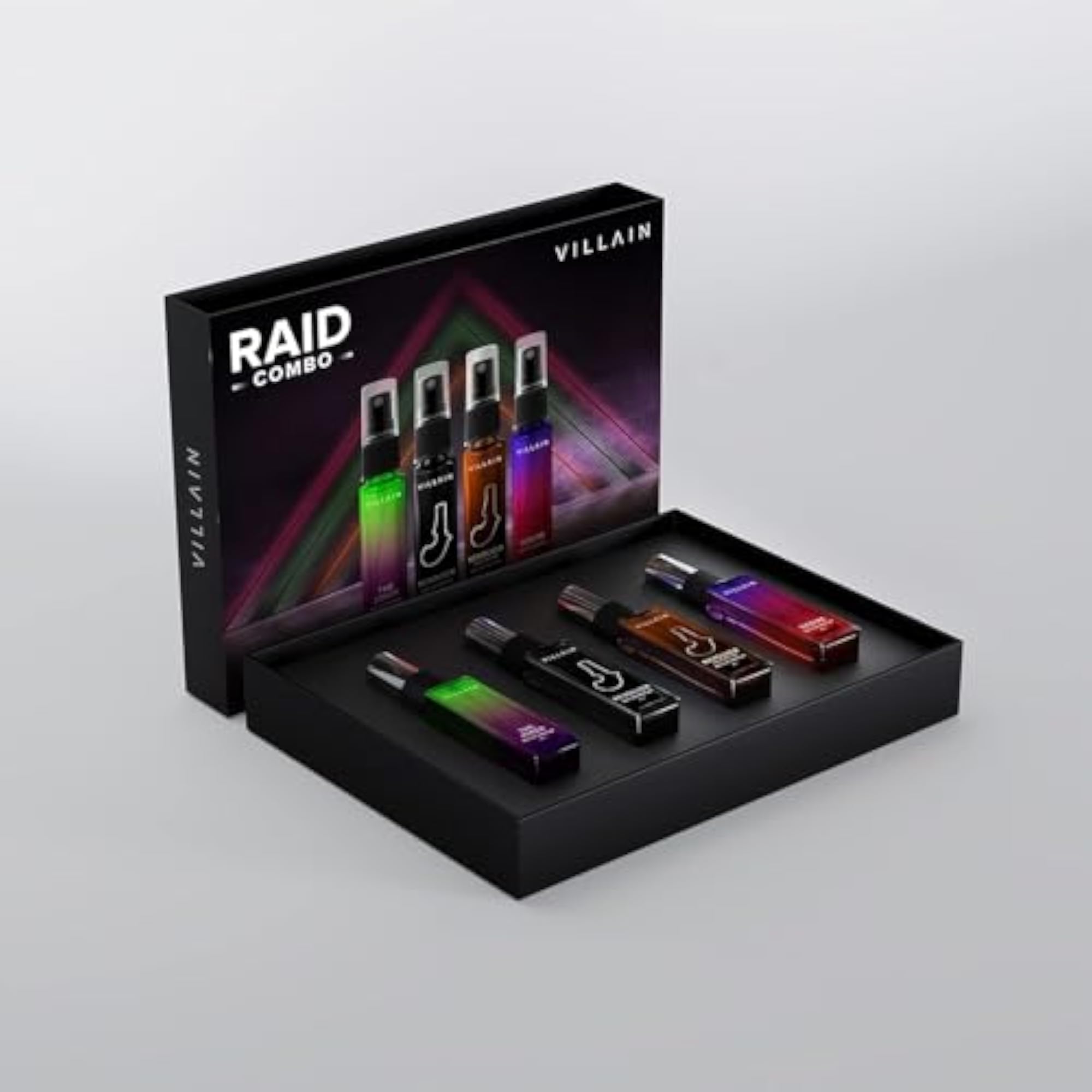 Raid Luxury Gift Hamper EDP Pocket Perfume Set for Men, 4x8ml