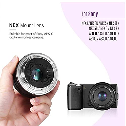 Weitwinkellinse, manuelle Fokuslinse 32mm F1.6 Große Blende Weitwinkelobjektiv für Sony A6300 A6400 NEX – Bild 6