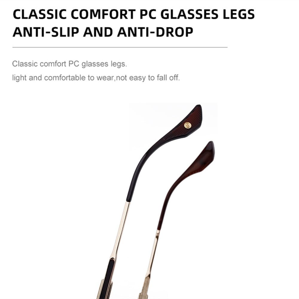 Gafas de sol ovaladas de moda para mujeres y hombres, vintage, de lujo, sin montura, de metal, retro, UV400
