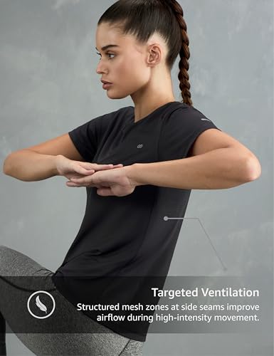 Image of Symbol Premium Women's Solid Regular Fit Sports Stretch T-Shirt | Round Neck | Raglan Sleeve | Moisture-Wicking | Activewear | Running | Gym | Plain (Available in Plus Sizes)