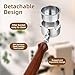 Philorn 51mm Bottomless Portafilter 3 Ears，Compatible with Delonghi Dedica EC680/EC685/EC885 and SMEG, EUPA Espresso Machines, Espresso Naked Bottomless Portafilter with Filter Basket-Wood