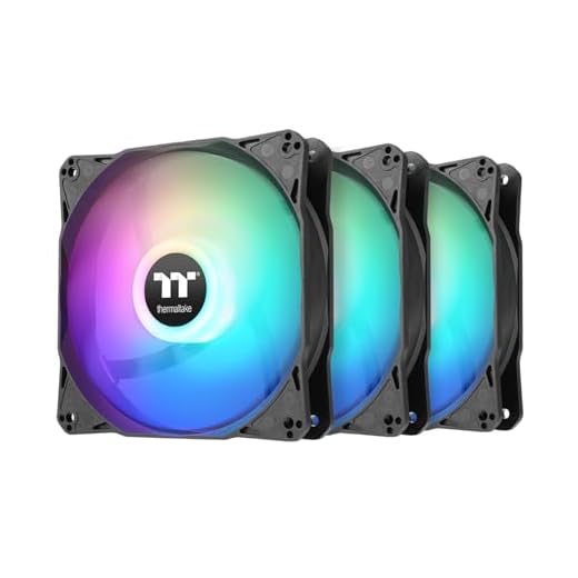 Thermaltake LE120 ARGB PWM Fan (3 Pack), PWM controlled 500~1500 rpm, 5V Motherboard Sync, 16.8 Million Colors 9 Addressable LEDs, Airflow 66.1 CFM, 120mm Hydraulic Bearing, Case Fan, CL-F204-PL12SW-A