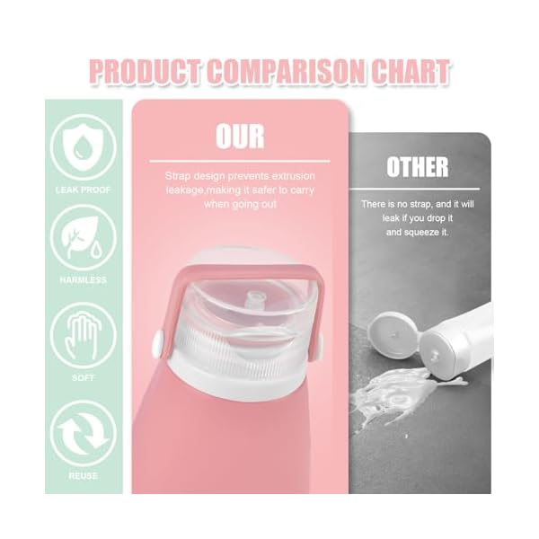 Noideeer-18-Pack-Travel-Bottle-Set-3oz-Silicone-Travel-Containers-TSA-Approved-BPA-Free-with-a-Special-Leak-Proof-Design-Refillable-Liquid-Travel-Size-Toiletries-Ideal Noideeer 18 Pack Travel Bottle Set, 3oz Silicone Travel Containers, TSA Approved, BPA Free, with a Special Leak-Proof Design. Refillable Liquid Travel Size Toiletries Ideal.