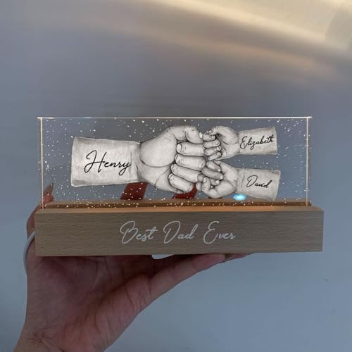 Lámpara de Mesa LED Acrílica Personalizada para Papá miniatura 3