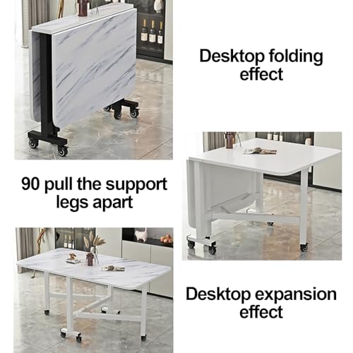 Table pliante mobile pour cuisine étroite et petits espaces de vie - 5