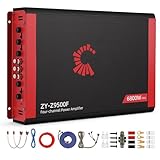 CLES ZYZ 2026 High Power 4 Channel Car Amplifier - 6800W Max, 4x170W RMS @2Ω, 2 Bridged Channels (340W) -Your Commute De-Stresser & Old Car Revival Kit (Large)