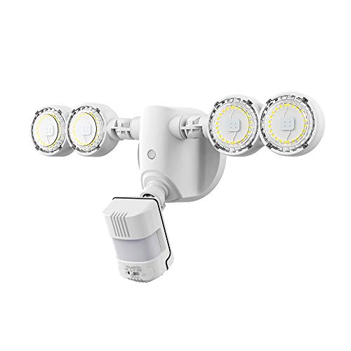 Weekly Top Sale SANSI LED Security Lights Motion Sensor Light Outdoor, Dusk to Dawn Flood Light Outdoor, 30W 4000lm 5000K Motion Light, IP65 Waterproof Motion Sensor Flood Light Exterior Light, White
