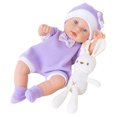 Poupée pour fille réaliste et lavable Teksome 30cm corps complet, cadeau anniversaire et Noël