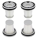 4 Pack HEPA Filter Replacement Compatible with Fanttik Slim V8 Apex / V9 Mix / V10 Mix/Slim V10 Apex Cordless Car Vacuum Cleaner, Washable and Reusable HEPA Filters