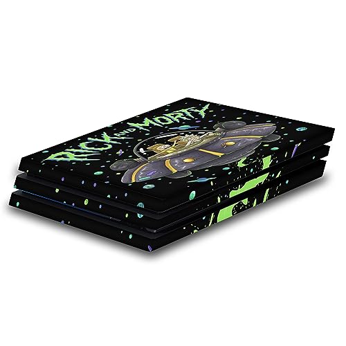 Skin PS4 Pro Rick and Morty vinyle pour masquer les rayures et rénover la console