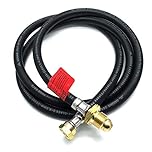 CPUK 3m Long Gas Bottle Connecting Hose UK POL x W20 Connector for LP LPG Propane 3 metre