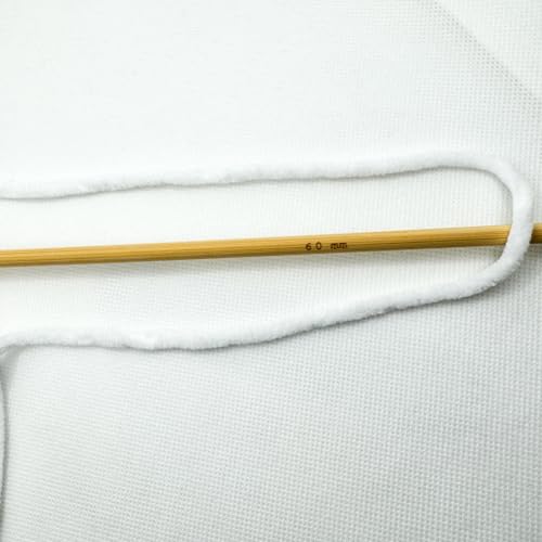 Image of Cuddly Velvet Chenille Yarn, Super Soft Fluffy Bulky for Knitting Crocheting Crafting Blanket Amigurumi, Durable for Shedding, 100 Gram (3.53 Ounces) 109 Yards (100 Meters) (White)