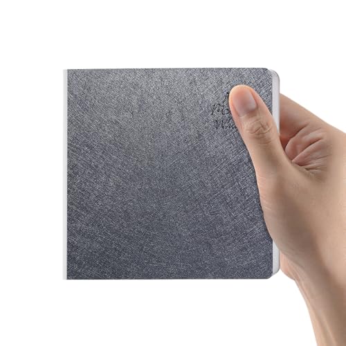 Cuaderno de bocetos cuadrado de tapa dura gris oscuro con papel ultra suave de 250 g/m²