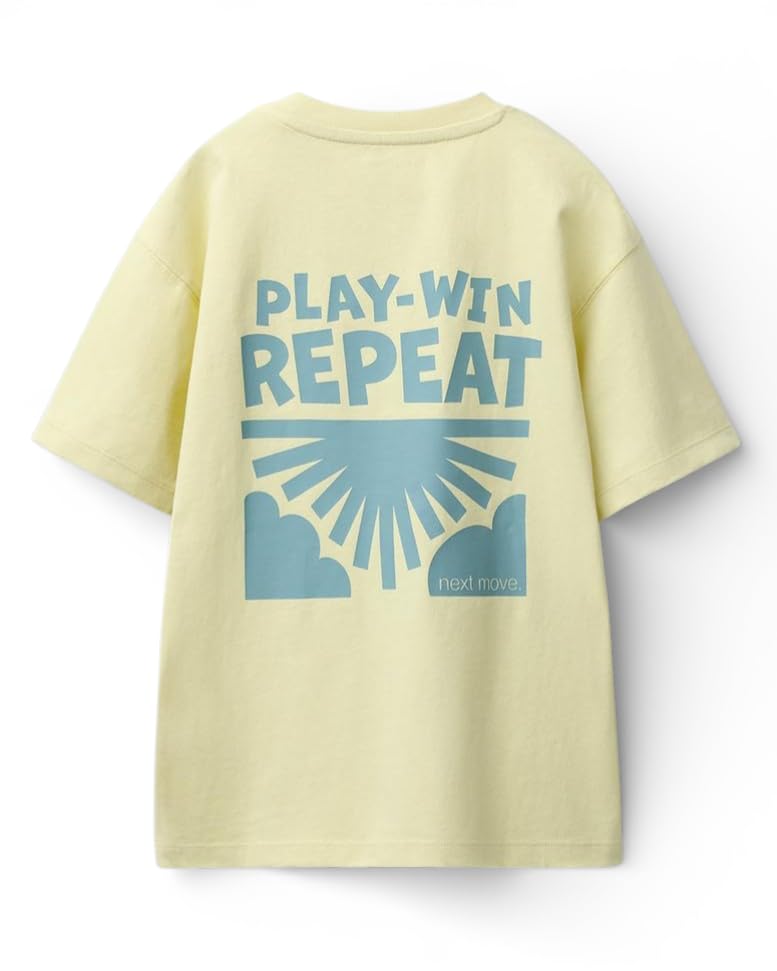 Image of Alan Jones Clothing Boys Oversized Cotton Printed T-Shirt | Round Neck, Short Sleeves, Casual Wear