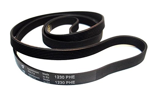 Hutchinson - Courroie de lave-linge 1230 PHE, Courroie striée, 1230 mm, PHE, H, POLY.V, Compatible avec 1230 H MAEL, 1230 H8 MAEL
