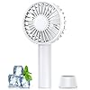 Handheld Fan, Powerful Mini Fan Handheld 5 Speeds Portable Fan with Lanyard & Stand, USB Rechargeable Hand Fan Electric Fan Hand-held for Home, Office, Travel, Bedroom, Indoor, Ourdoor, Summer