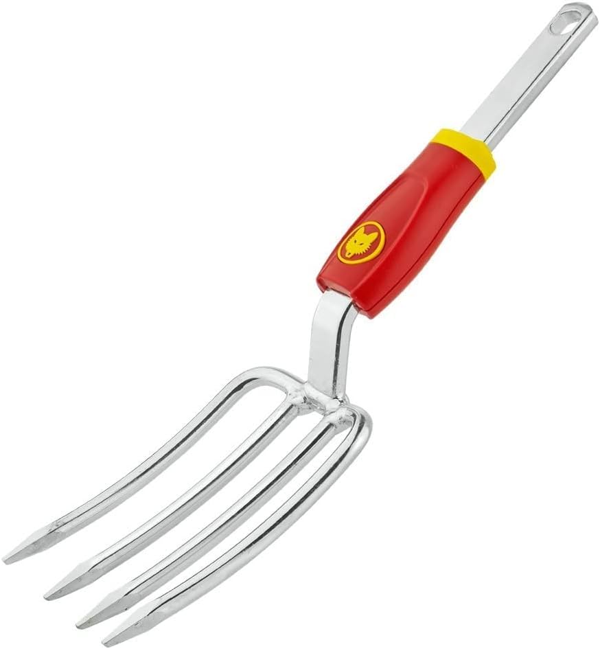 WOLF Garten 71AAA018650 LU-GM Manual Fork, Red/Silver, 22x20x41.5 cm