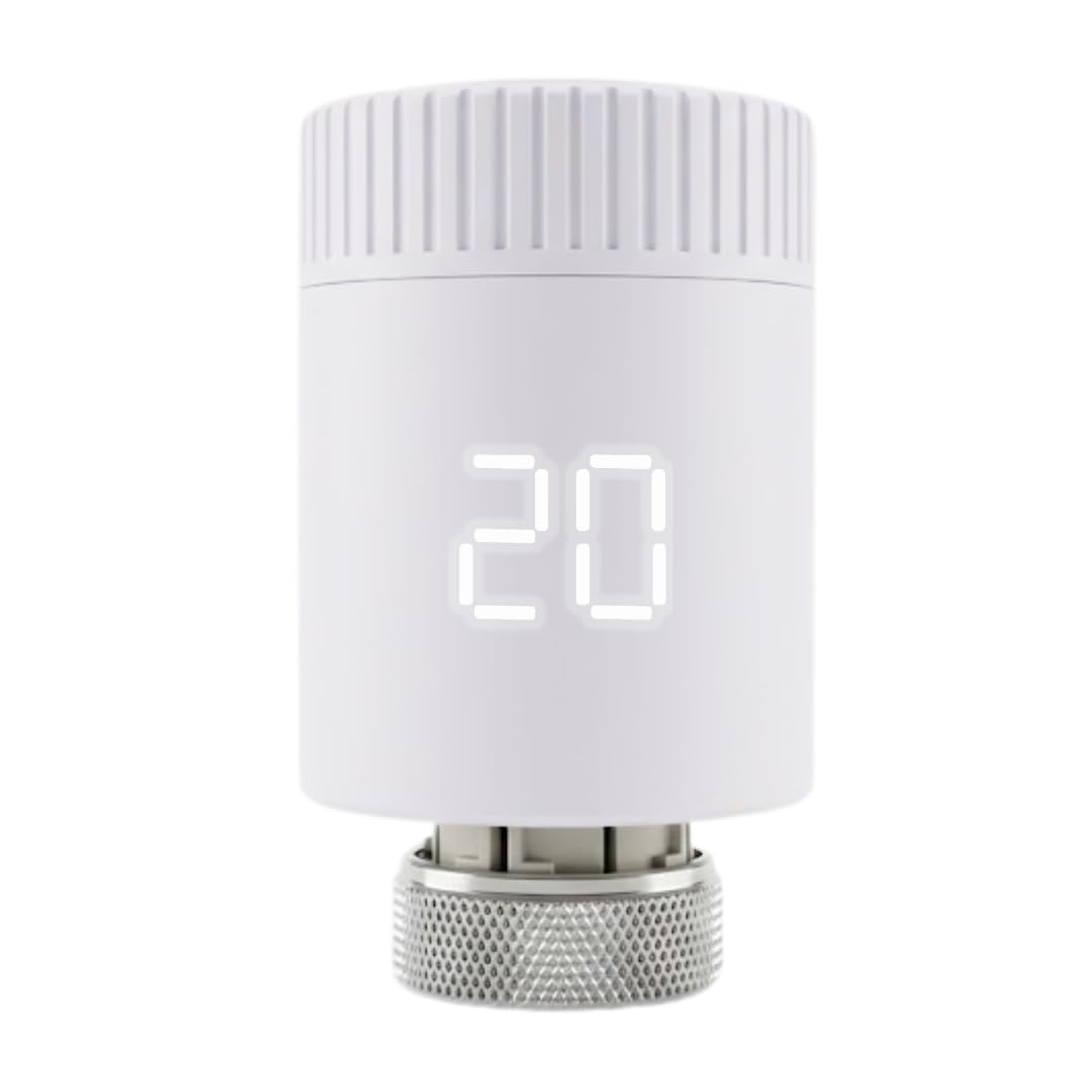 TECH Zigbee WiFi podłączony zawór termostatyczny do podgrzewacza wody - inteligentne sterowanie za pomocą aplikacji - wykrywanie otwartych okien - kompatybilny z Alexa Google - kwalifikujący się Prime