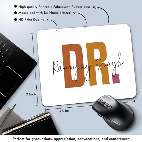 Image of SAVRI Custom Name Doctor Gift Set - Printed Bottle, Mug & Mouse Pad with Doctor-Themed Design. Best Gifts for Doctors,Nurses, Medical Professionals,Students for Birthdays or Appreciation