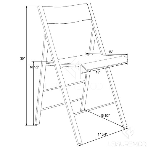 Leisuremod Milden Modern Acrylic Folding Chairs (Clear) #TOP7