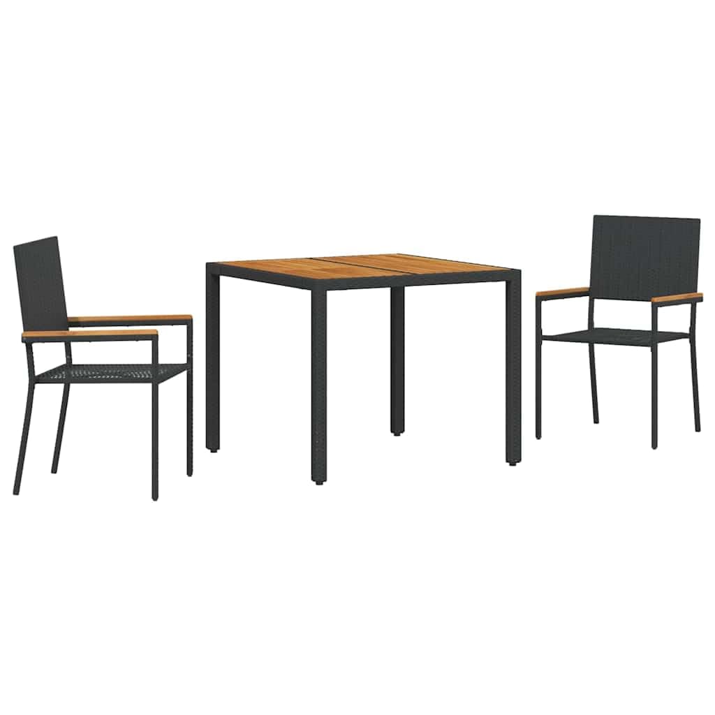 Mesa de comedor de jardín de 90x90 para desayunos en terrazas pequeñas