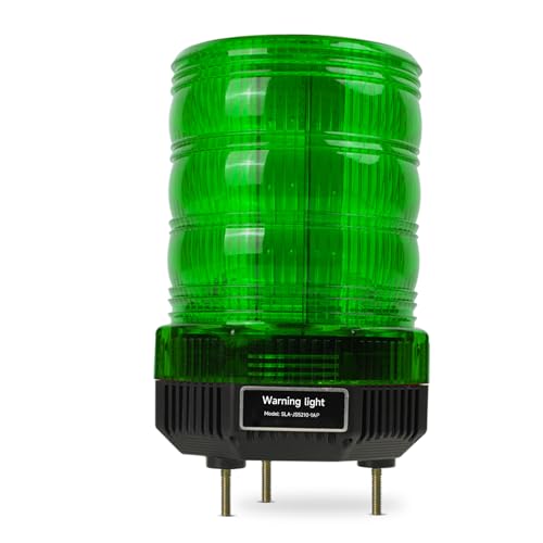 Y DIANS IP66 Waterproof Shockproof Strobe Siren Light Shockproof Industrial Warning Beacon Light with 120dB Buzzer for Port Ship Heavy Equipment and Vehicle DC12V