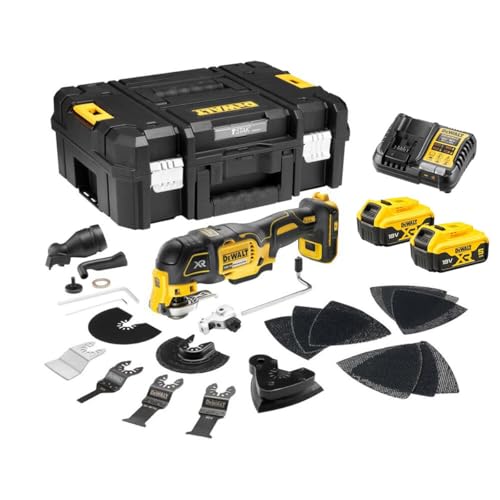 Dewalt DCS356P2 18v XR Brushless 3 Speed Multi Tool +35 Accessories +Tstak 2x5ah