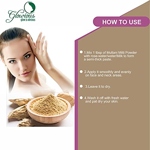 Image of Combo Pack of 2 Pure & Natural Multani Mitti Powder & Lemon Peel Powder For Face & Skin, 100gms(50gX2)